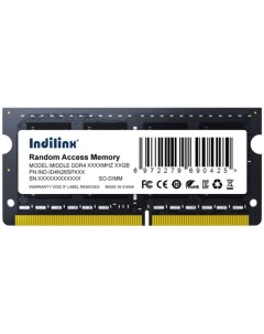 Модуль памяти SODIMM DDR4 8GB IND ID4N32SP08X PC4 25600 3200MHz CL22 1 2V Indilinx