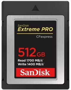 Карта памяти 512GB SDCFE 512G GN4NN CFexpress Type B Extreme Pro 1700 1200 Mb s Sandisk