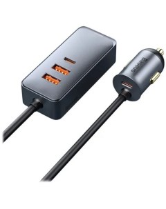 Зарядное устройство автомобильное CCBT A0G USB USB C прикуриватель 3A черный Baseus