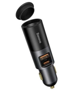 Зарядное устройство автомобильное CCBT C0G USB USB C прикуриватель 3A черный Baseus