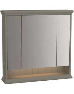 Зеркальный шкаф 78x76 см серый матовый Valarte 62232 Vitra
