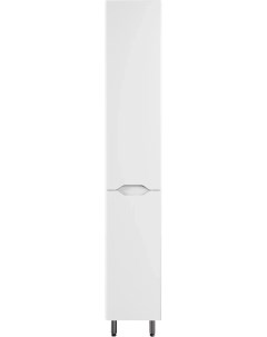Пенал напольный белый матовый с бельевой корзиной R Марелла СС 00002421 Style line