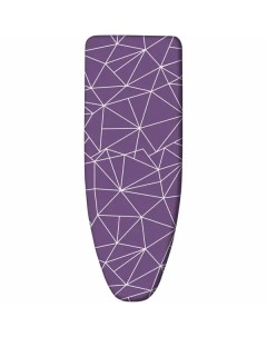Чехол для гладильной доски ЧПД2 2 130x52 см поролон цвет фиолетовый с линиями на сливовом Nika