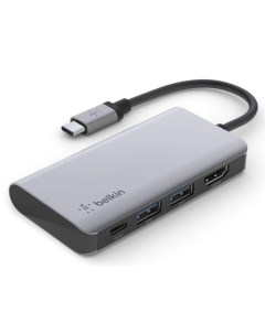 Хаб USB Multiport Adapter 4 in 1 2xUSB A 3 0 HDMI AVC006btSGY Belkin