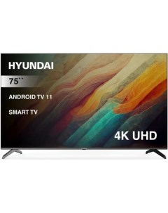 Телевизор LED 75 H LED75BU7006 Android TV Frameless черный 4K Ultra HD 60Hz DVB T DVB T2 DVB C DVB S Hyundai