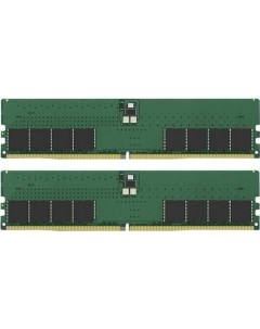 Оперативная память для компьютера 64Gb 2x32Gb PC5 41600 5200MHz DDR5 DIMM CL42 ValueRAM KVR52U42BD8K Kingston