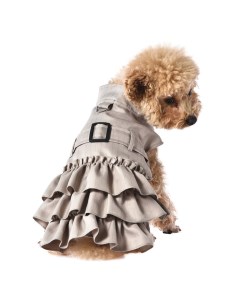 Платье для собак Delight S длина спины 30см обхват груди 32 39см бежевое Foxie