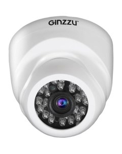 Камера видеонаблюдения аналоговая HAD 2036P 3 6 мм белый Ginzzu
