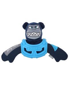 Игрушка Squad Медведь J Bear в броне с пищалкой для собак 32 см Голубой Joyser