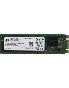 SSD накопитель 5300PRO 480GB M 2 2280 SATA3 MTFDDAV480TDS 1AW1ZABYY Micron