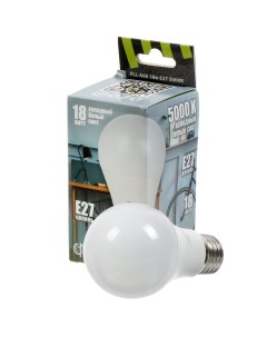 Лампа светодиодная E27 18 Вт 230 В 5000 К свет холодный белый FLL A60 Фаza