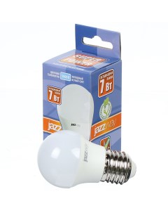 Лампа светодиодная E27 7 Вт 60 Вт шар 5000 К свет холодный белый PLED SP G45 Jazzway
