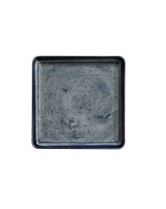 Тарелка плоская квадратная без полей Blue Stone 27х27см h2 4см фарфор Kutahya