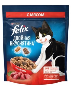 Сухой корм для кошек с мясом 200 г Felix