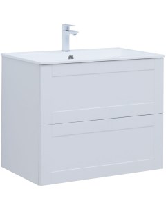 Мебель для ванной Терра 80 см белый матовый Aquanet