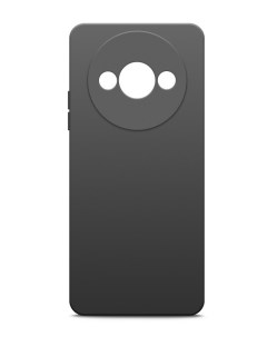 Чехол для Xiaomi Redmi A3 силиконовый матовый черный Miuko