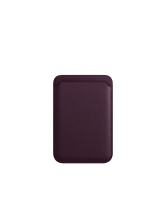 Чехол визитница Leather Wallet Magsafe 20 темно вишневый Nobrand