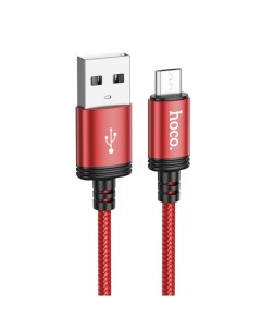 Кабель micro USB USB X89m 1 м красный черный Hoco