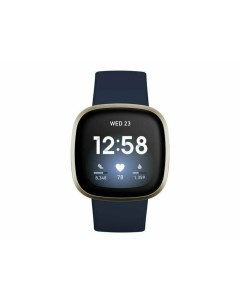 Смарт часы Versa 3 золотистый синий Fitbit