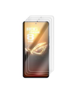 Комплект из 3 х защитных гибридных стекол для Asus ROG Phone 8 Pro Krutoff