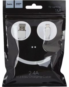 Кабель X13 USB Lightning 1м White Hoco