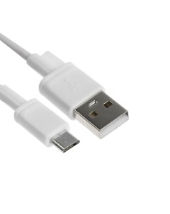 Кабель BC 041 micro USB USB 3 А 1 м силикон белый Byz