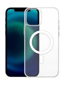 Чехол накладка MagSafe для iPhone 12 Pro Max прозрачный Isa