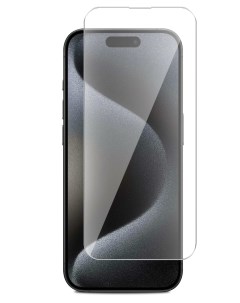 Защитное стекло для Apple Iphone 15 Pro гибридное прозрачное Miuko