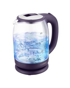 Чайник электрический LU 163 2 л фиолетовый прозрачный Lumme