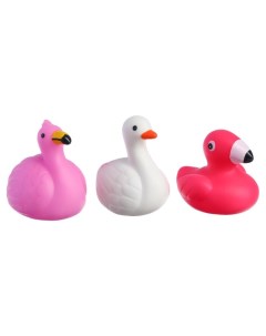 Набор игрушек для ванны Фламинго и лебеди 3 шт Крошка я
