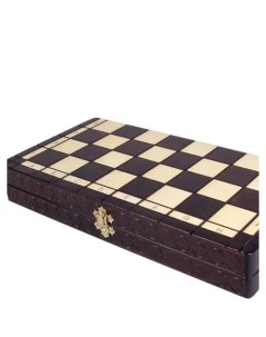 Шахматы резные 35 см Мадон подарочные 134аш 1шт коричневый Madon