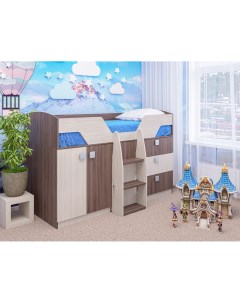 Кровать детская раздвижная ЛИМБО ят ясв с ящиками и столом Фабрика пирамида