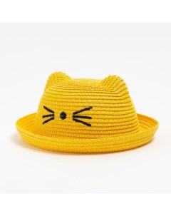 Шляпа для девочки Кошечка цв жёлтый р р 50 Minaku