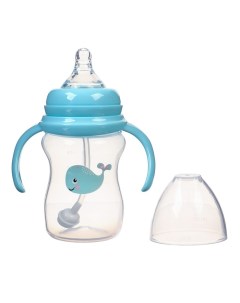 Бутылочка для кормления ШГ 50мм 180 мл 0мес голубой Mum&baby