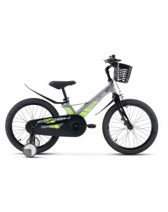 Детский велосипед Flash KR 18 Z010 91 Серый с дополнительными колесами Stels