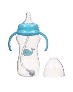 Бутылочка для кормления ШГ 50мм 300 мл 6мес голубой Mum&baby