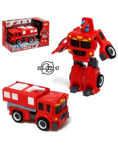 Конструктор винтовой Пожарная 9785369 2 в 1 робот машина Dade toys