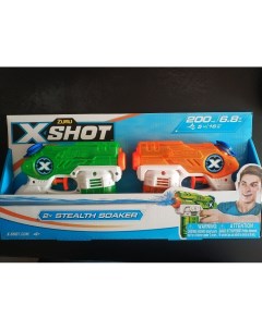 Водный пистолет XSHOT WATER 2 Бластер игрушечныйа Стелс сокер дабл 1227 Zuru