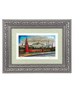 Картина перламутровая Вид на Большой Кремлевский дворец 44х34 см Nobrand