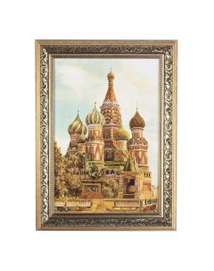 Янтарная картина Храм Василия Блаженного 40 х 60 см Russia the great