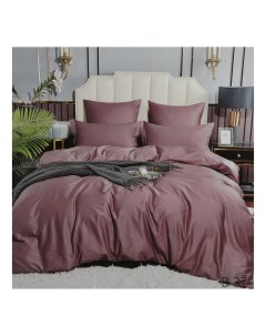 Комплект постельного белья Elegance Pastel Purple семейный пурпурный Wonne traum