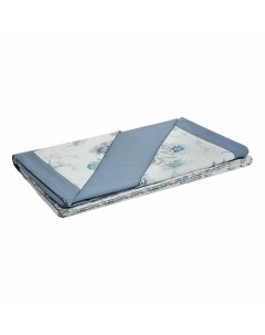 Комплект постельного белья Platinum евро полиэстер 50x80 см бело голубой Emanuela galizzi