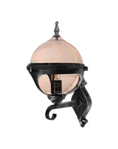 Светильник настенный садовый 100 Вт Е27 черное серебро Amber lamp