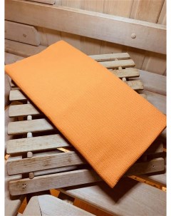 Простынь полотенце вафельное оранжевое 700 001 Май спа