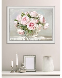 Картина для интерьера Розы в хрустальной вазочке 30х40 см GRAF 21080 2 Графис