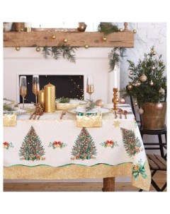 Набор столовый Golden Christmas скатерть 150x180 3см с ГМВО салф 40x40см 8шт Этель