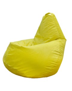 Кресло мешок груша XXL желтый Puffmebel