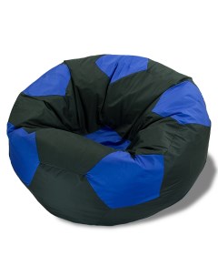 Кресло мешок мяч XXL черный синий Puffmebel