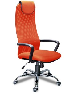 Кресло руководителя 17 Array Фокс PL хром Ткань сетка оранжевая Экспресс офис