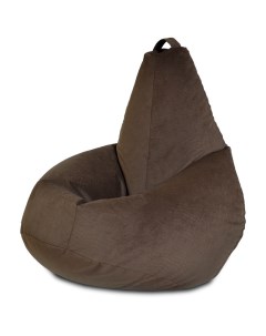 Кресло мешок груша XXL коричневый Puffmebel